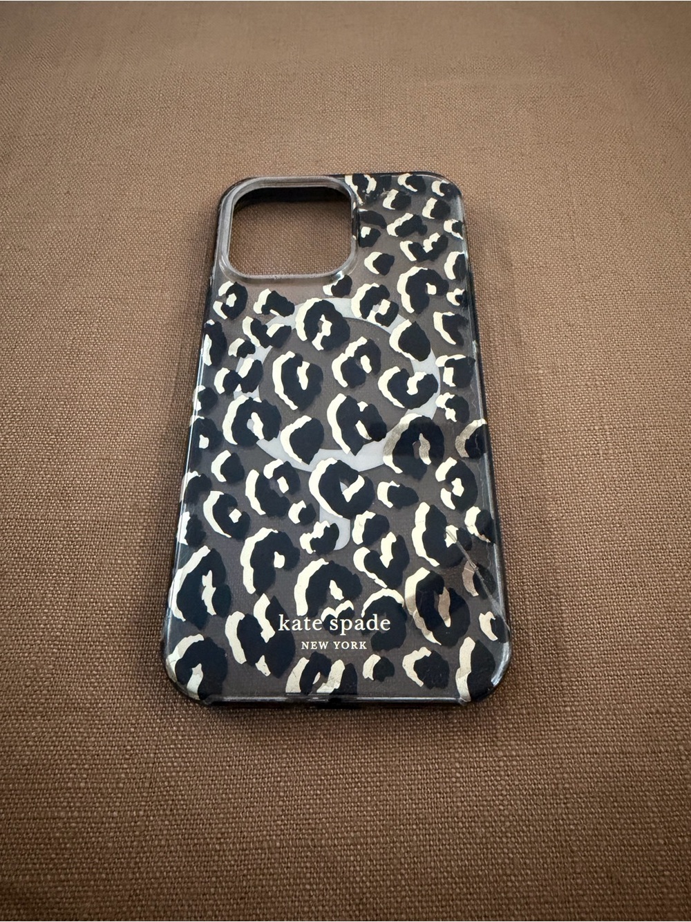 kate spade Leopard Print iPhone Case in Black & Gold - IPhone 14 Pro Max